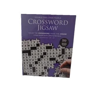 Babalu Double Challenge Crossword Jigsaw Puzzle 550 Pc 3rd Edition NEW SEALED